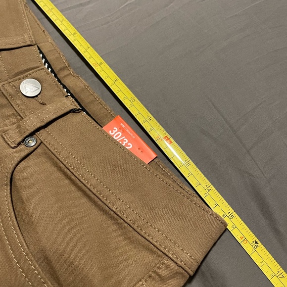 Ripzone Brown Chinos Pants 30x32 5-Pocket Slim Fit Stretch-Cotton Streetwear NWT - Picture 6 of 10